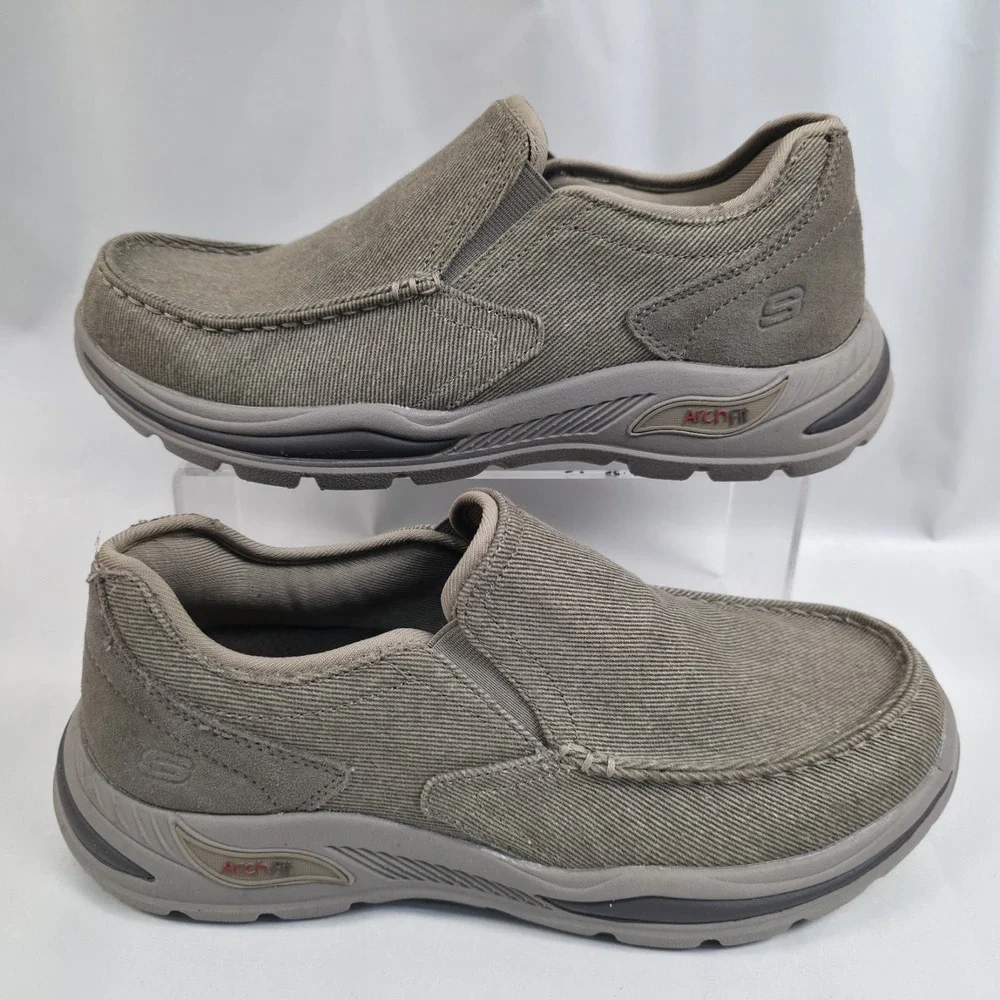 Skechers 204178 Mens (Sz 7.5 ) Motley Rolens Brown Casual Shoes Sneakers